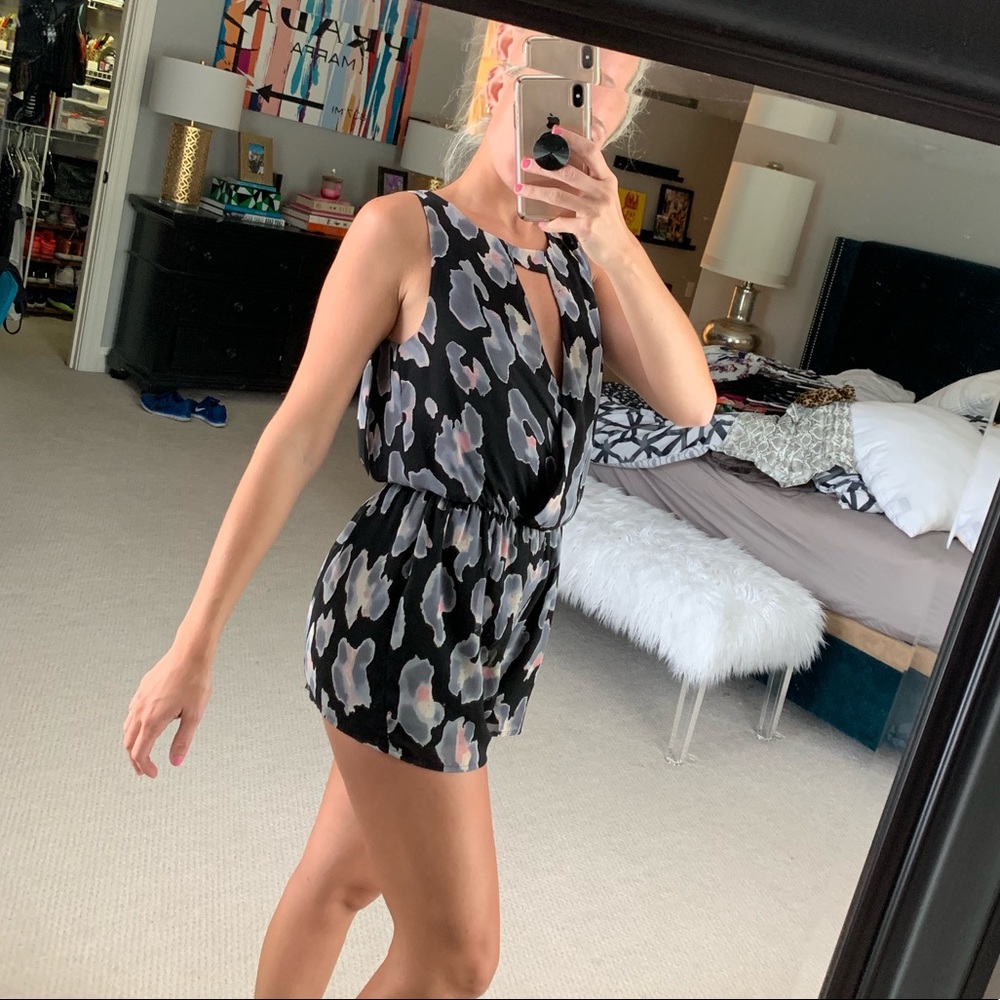 Adorable cheetah print romper